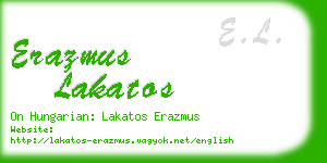 erazmus lakatos business card